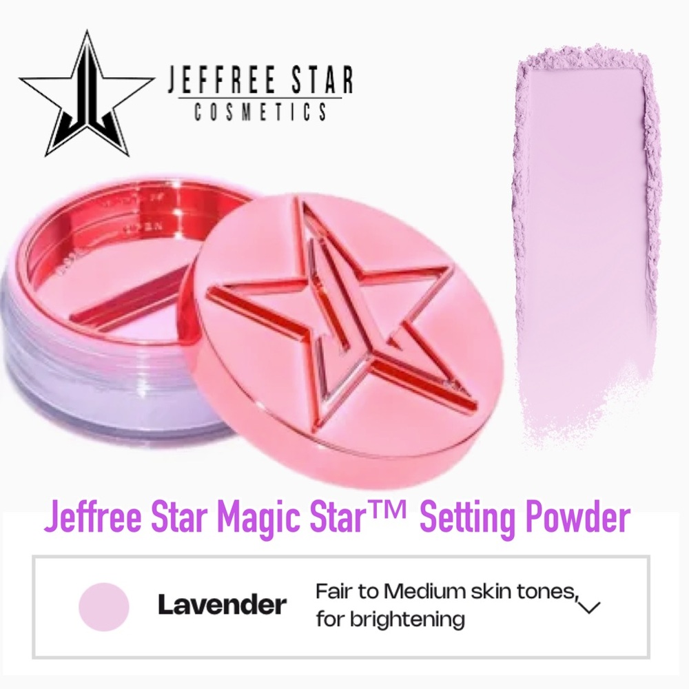 💜 Lavender• Jeffree Star Cosmetics ✨ Magic Star™ Setting Powder • New in Box